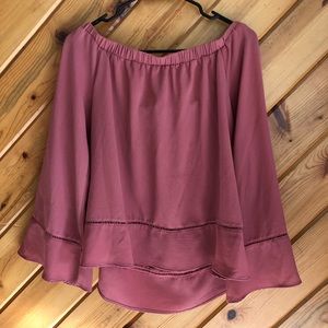 Chelsea28 Bell-Sleeve Off the Shoulder Top